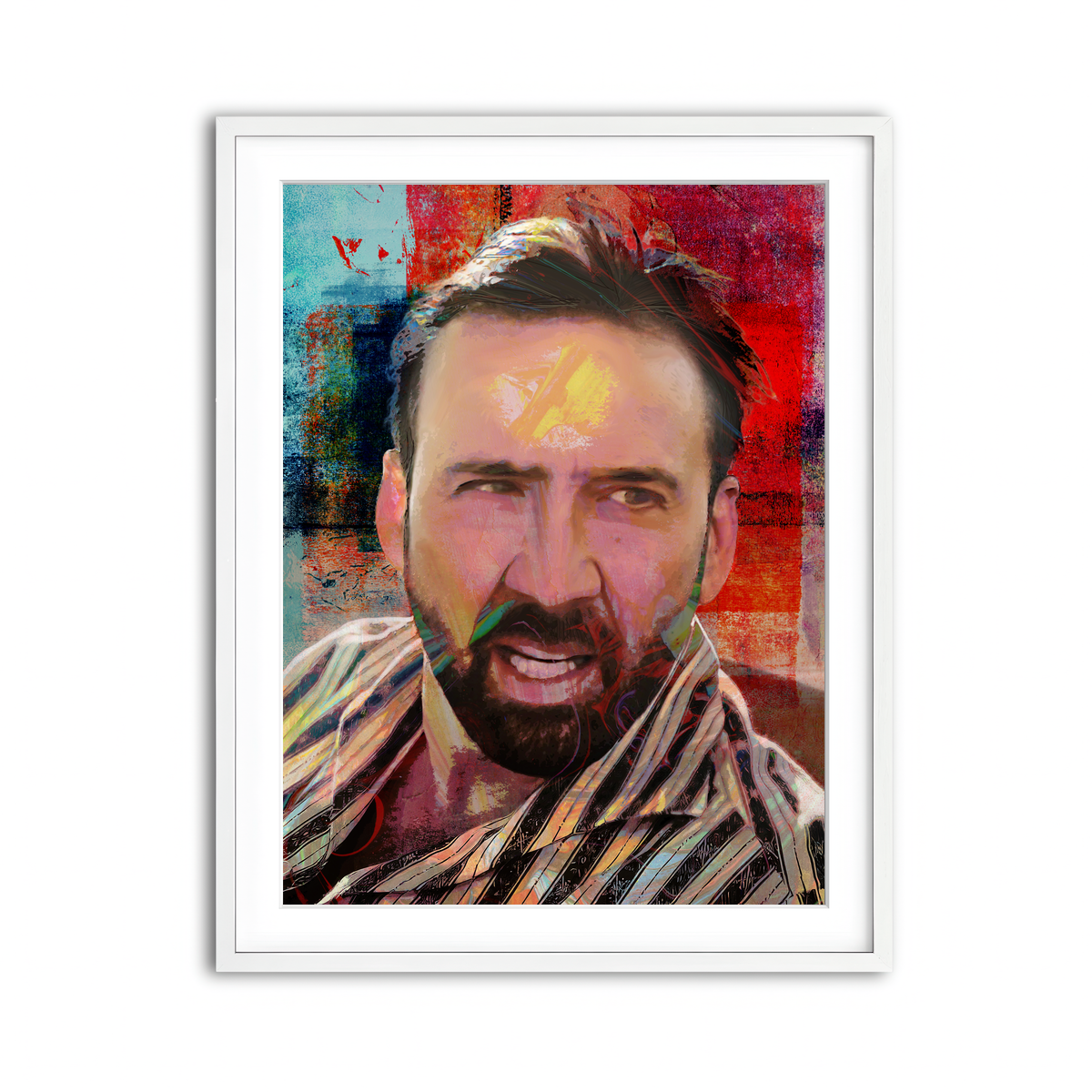 Framed Print 3x4 White