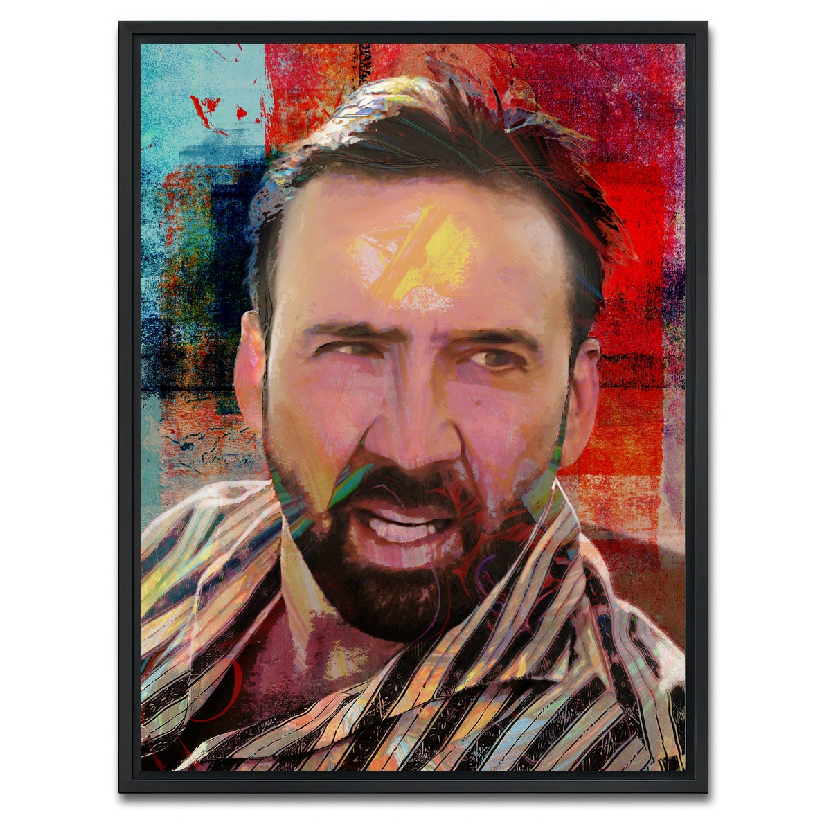 AUTO-MOCKUP WHITE | Nic | 1 Piece | Black Framed Canvas | group=3x4