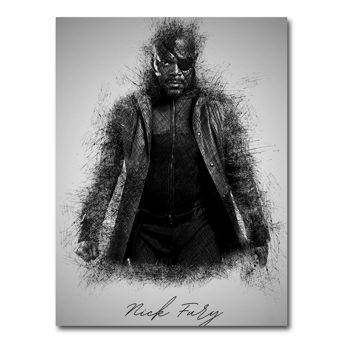AUTO-MOCKUP WHITE | Nick Fury | 1 Piece | Gallery Wrap Canvas | group=3x4
