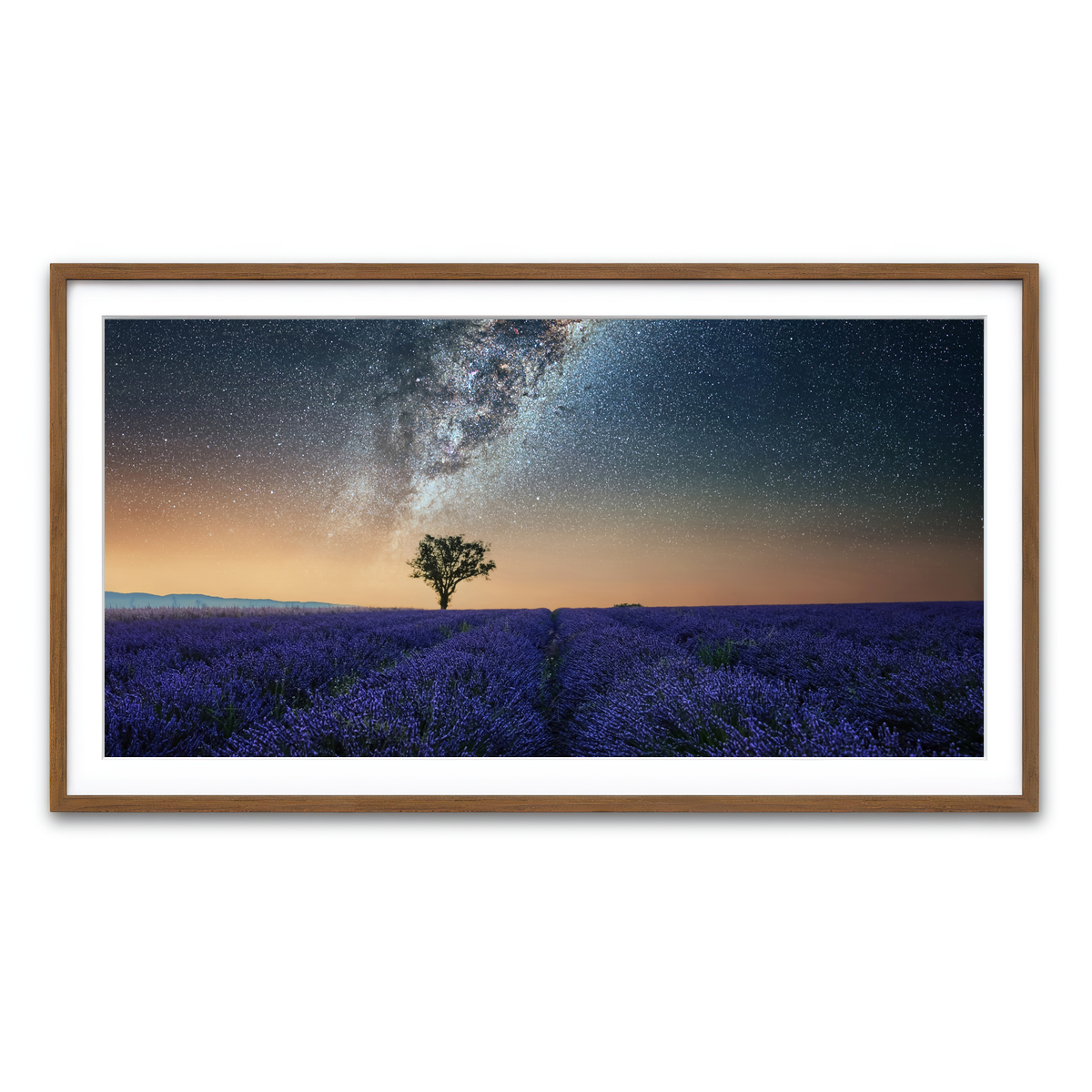 Framed Print 2x1 Walnut