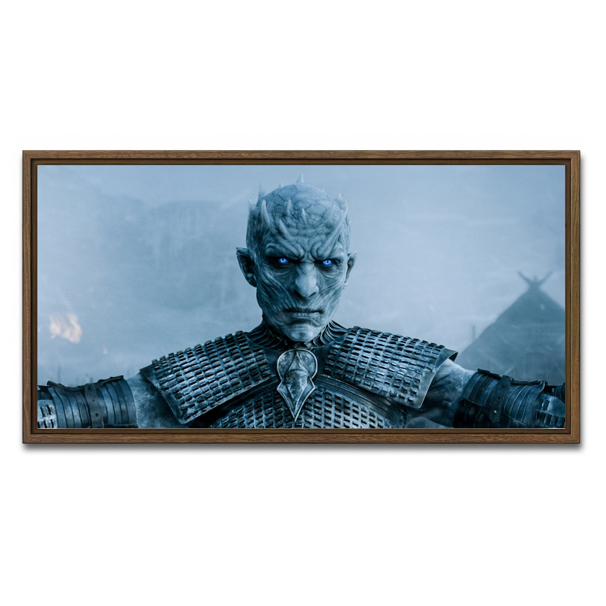 AUTO-MOCKUP WHITE | Night King | 1 Piece | Walnut Framed Canvas | group=2x1
