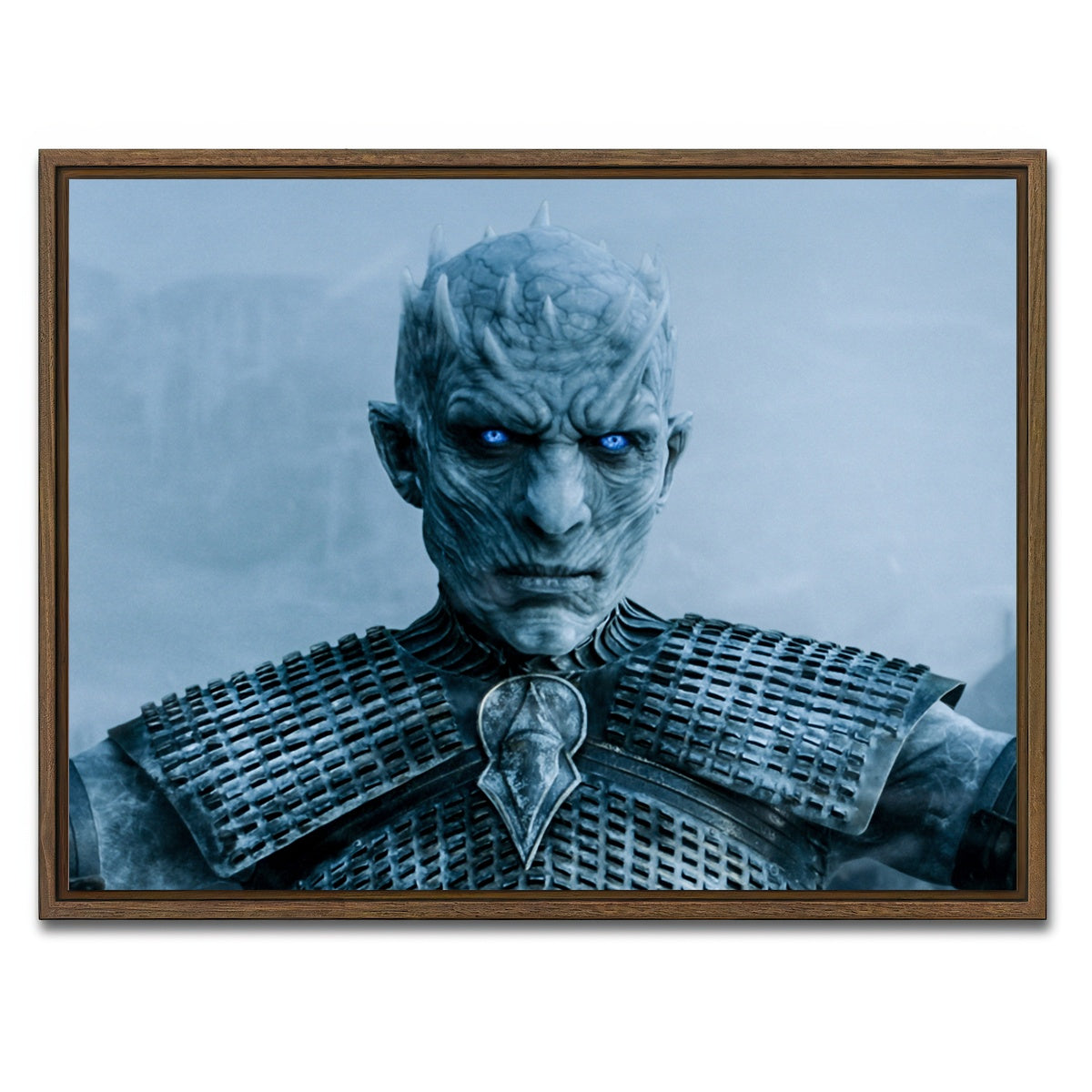 AUTO-MOCKUP WHITE | Night King | 1 Piece | Walnut Framed Canvas | group=4x3