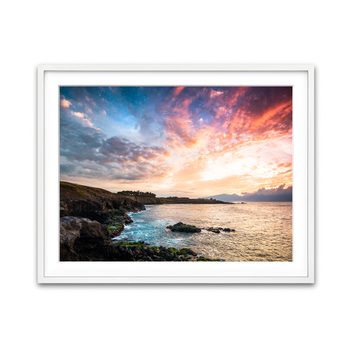 Framed Print 4x3 White