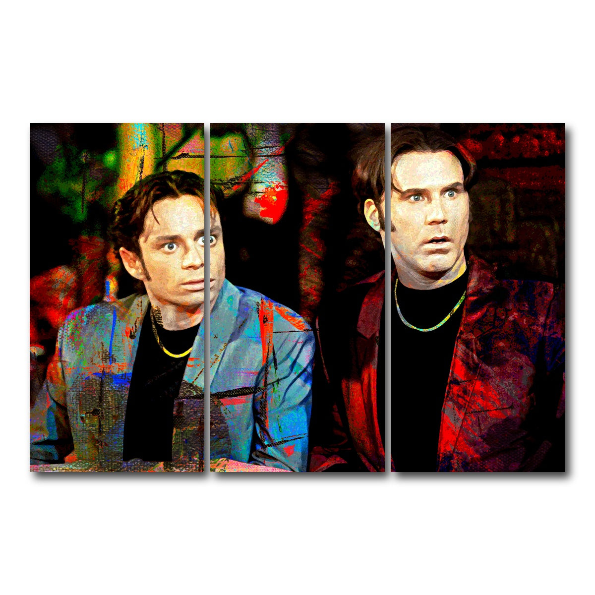 AUTO-MOCKUP WHITE | Night at the Roxbury | 3 Piece | Gallery Wrap Canvas | group=12x24