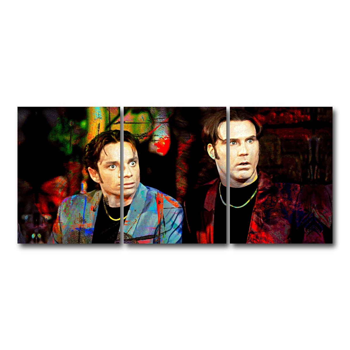 AUTO-MOCKUP WHITE | Night at the Roxbury | 3 Piece | Gallery Wrap Canvas | group=18x24