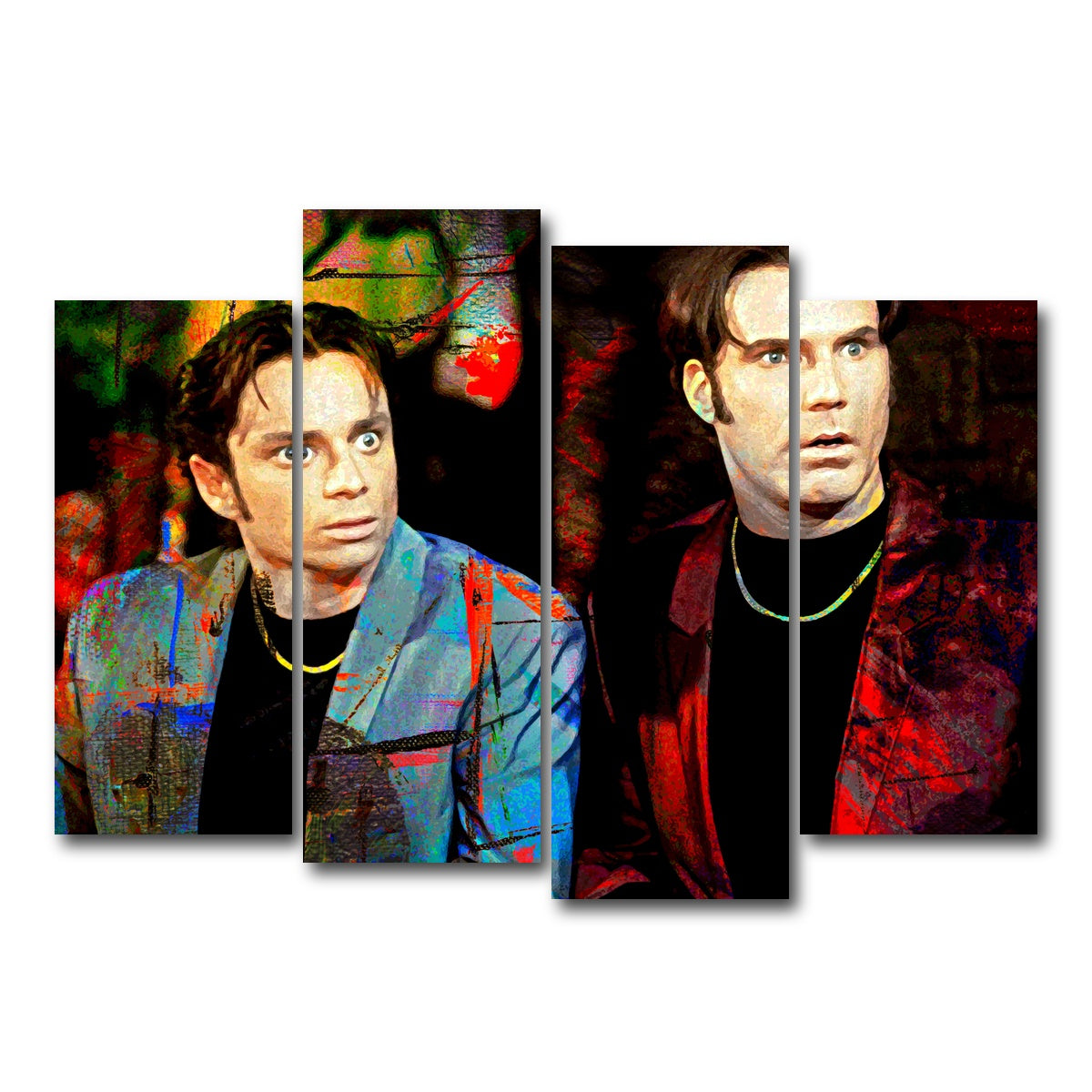 AUTO-MOCKUP WHITE | Night at the Roxbury | 4 Piece | Gallery Wrap Canvas | group=4_normal