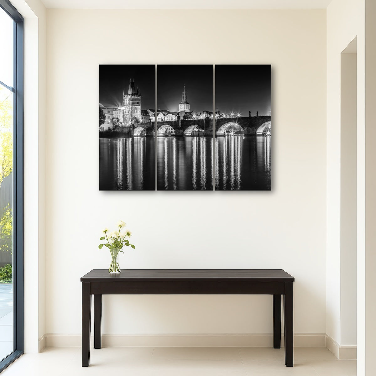 AUTO-MOCKUP ROOM | Night impression of Charles Bridge in Prague