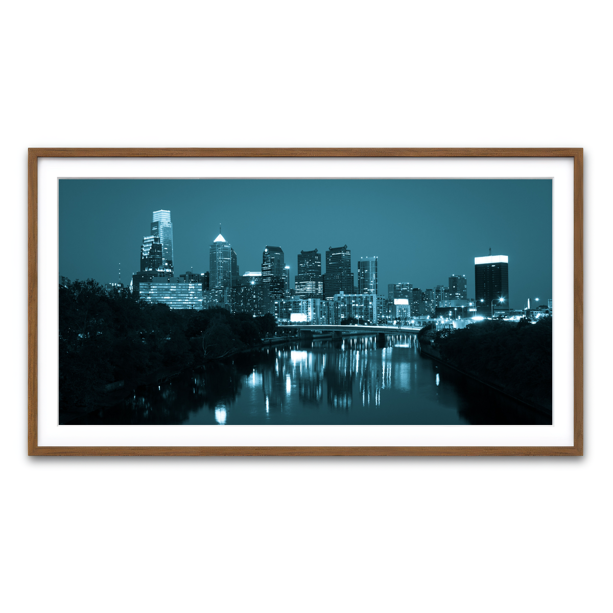 Framed Print 2x1 Walnut