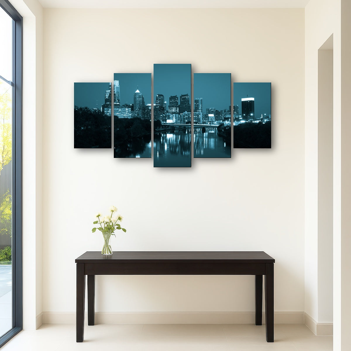 AUTO-MOCKUP ROOM | Night view Philadelphia