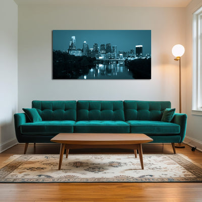 AUTO-MOCKUP ROOM | Night view Philadelphia