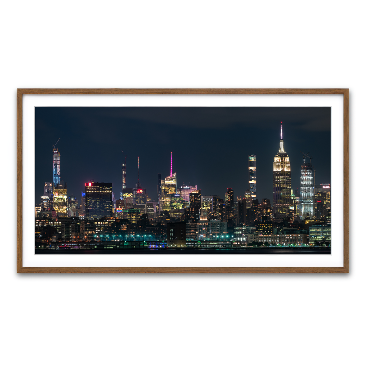 Framed Print 2x1 Walnut