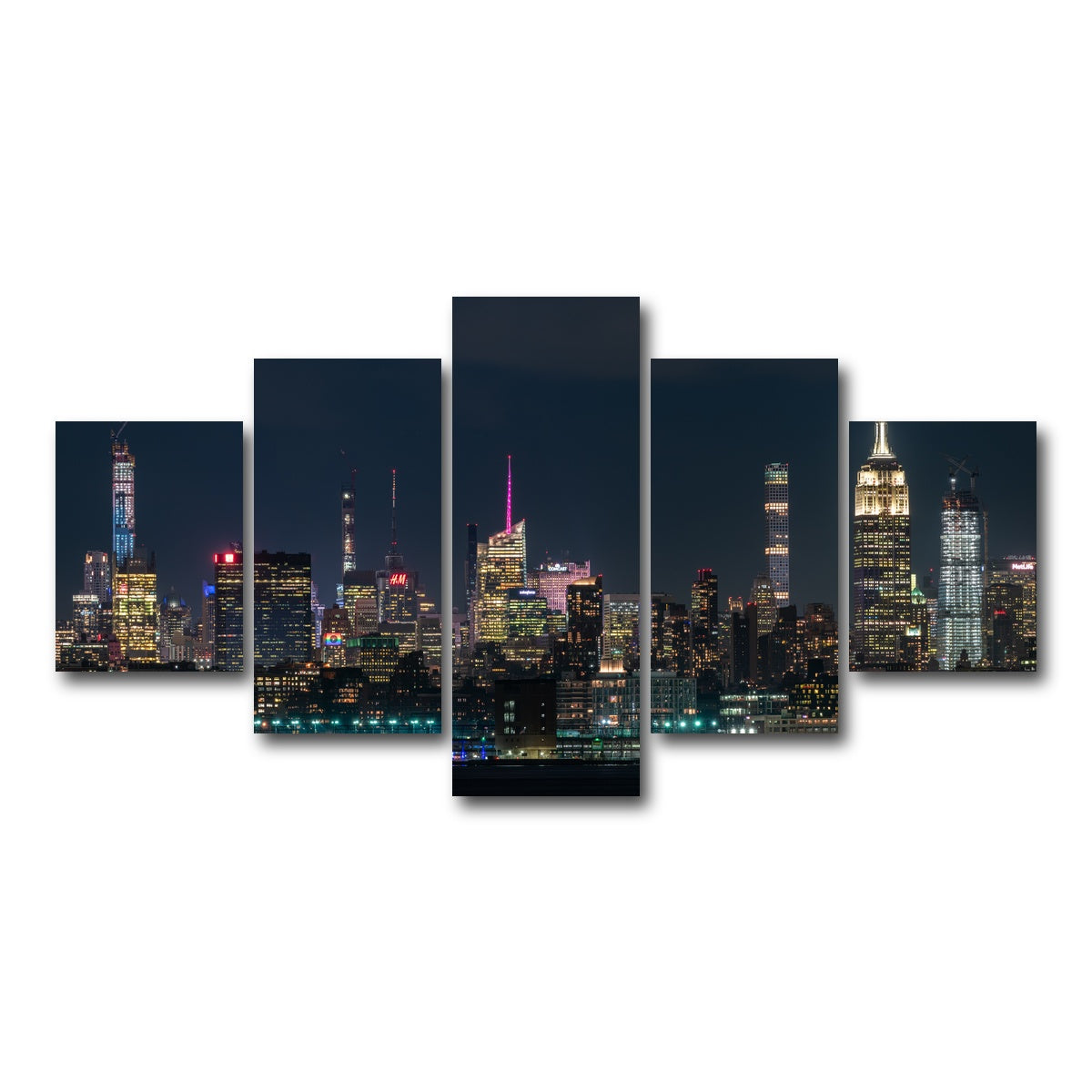 AUTO-MOCKUP WHITE | Nightlight | 5 Piece | Gallery Wrap Canvas | group=5_short