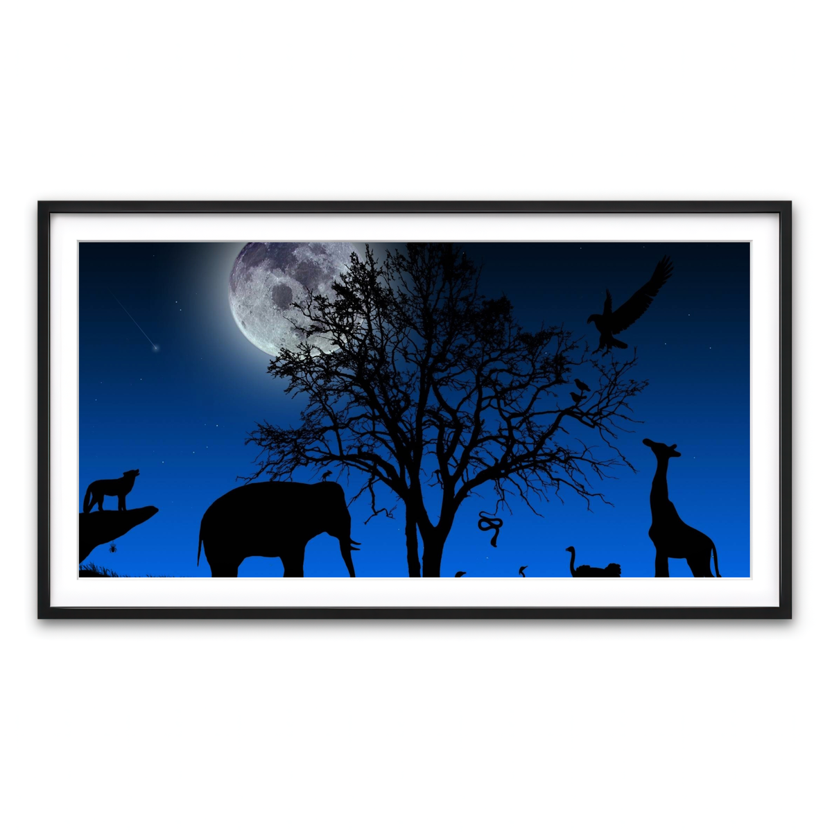 Framed Print 2x1 Black