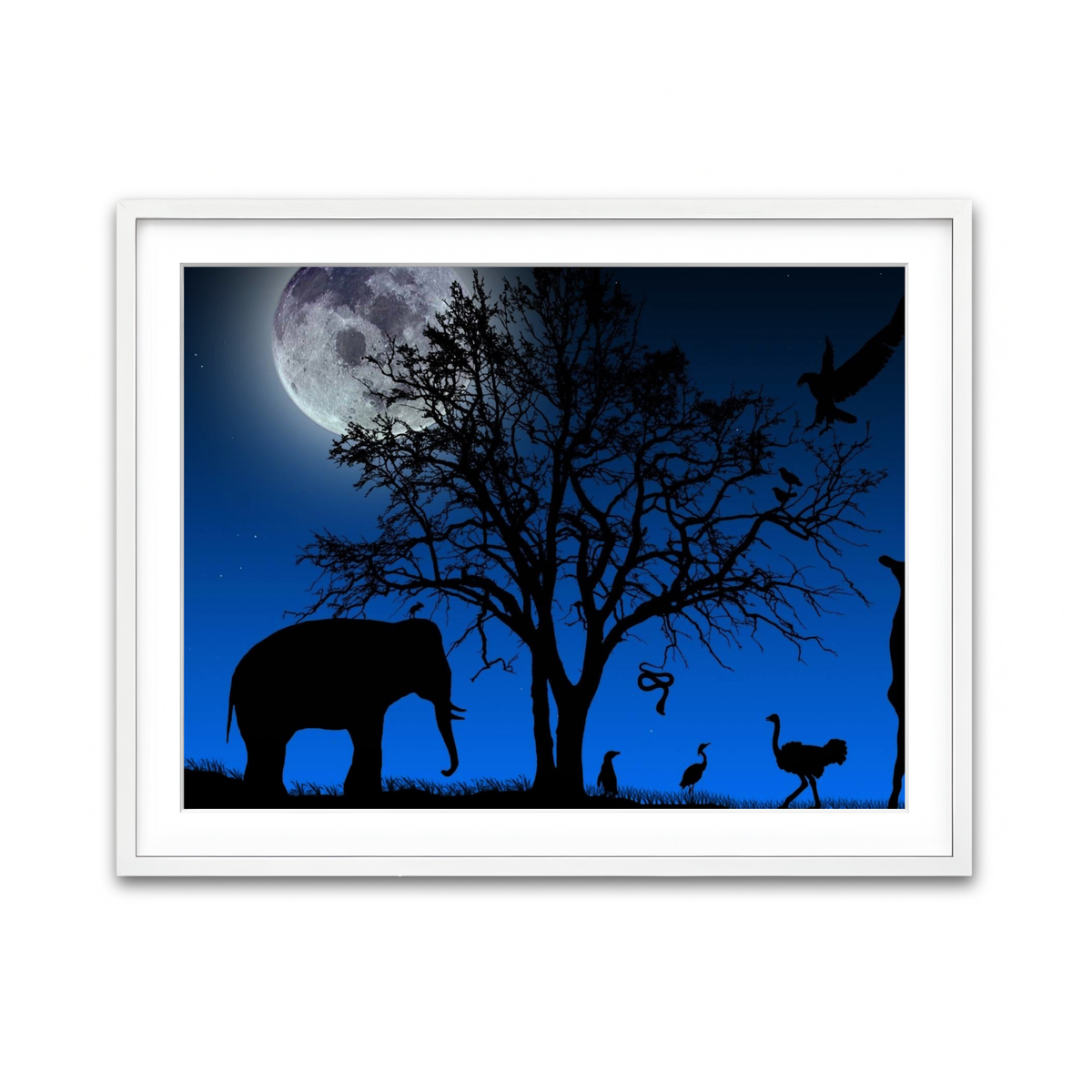 Framed Print 4x3 White