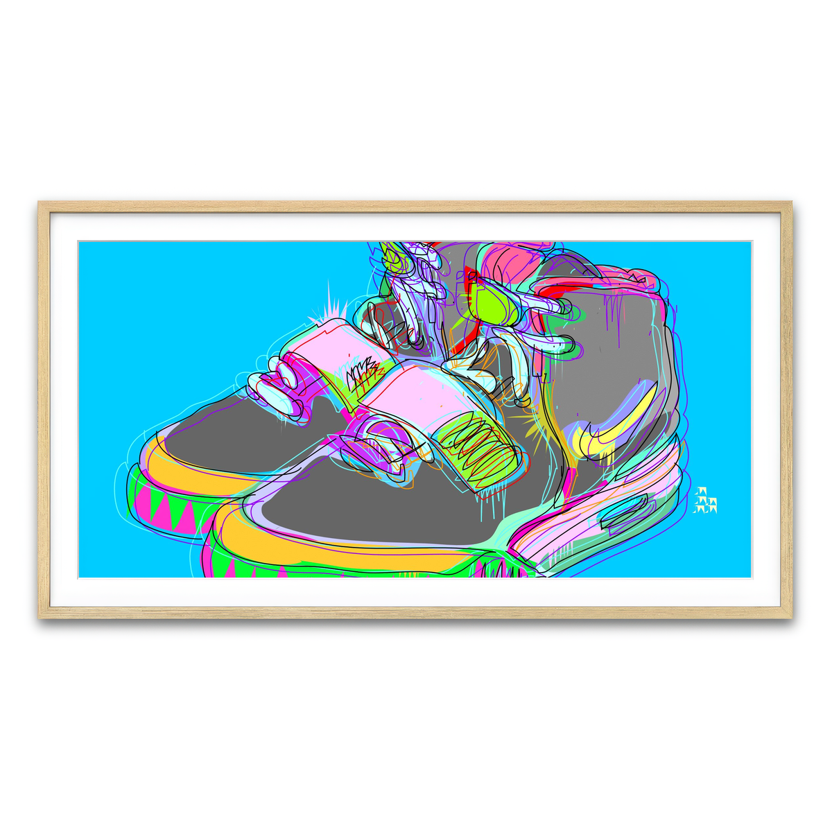 Framed Print 2x1 Natural