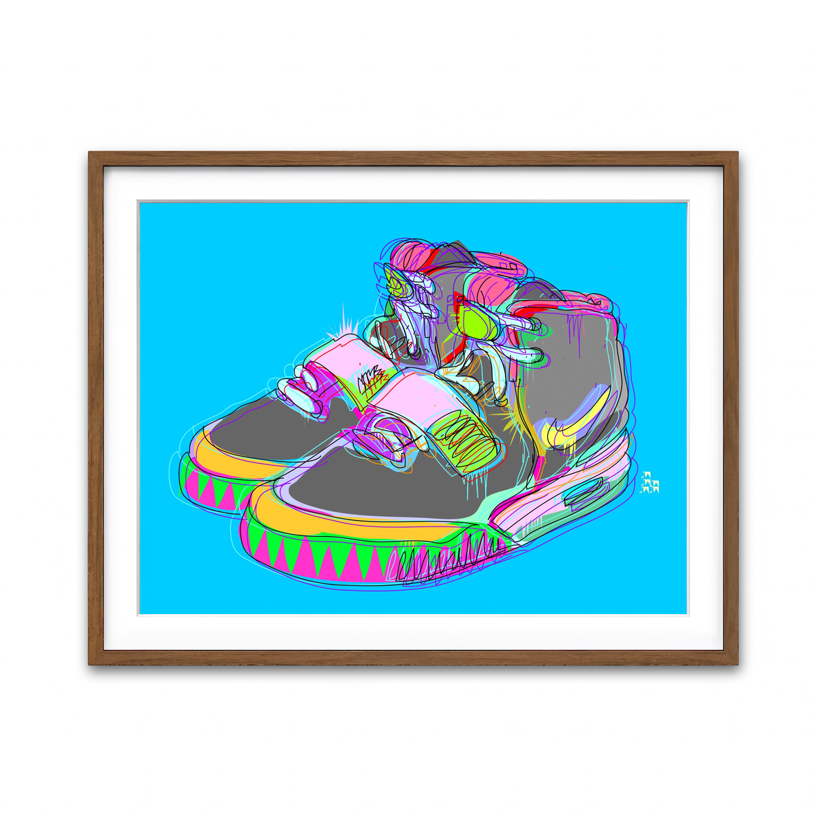 Framed Print 4x3 Walnut