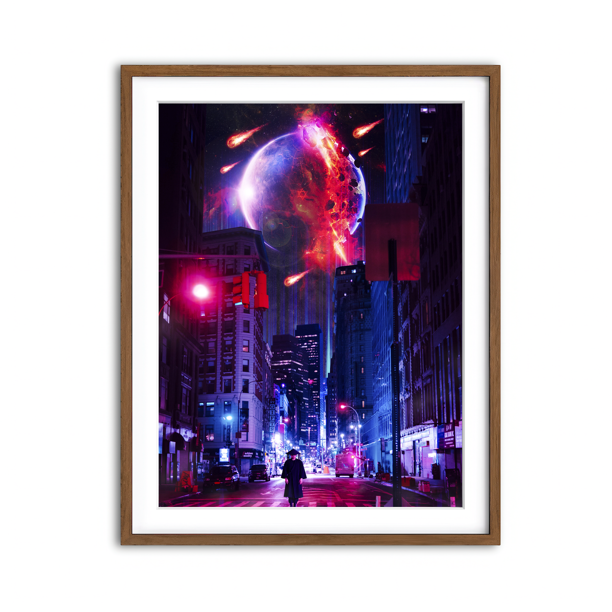 Framed Print 3x4 Walnut