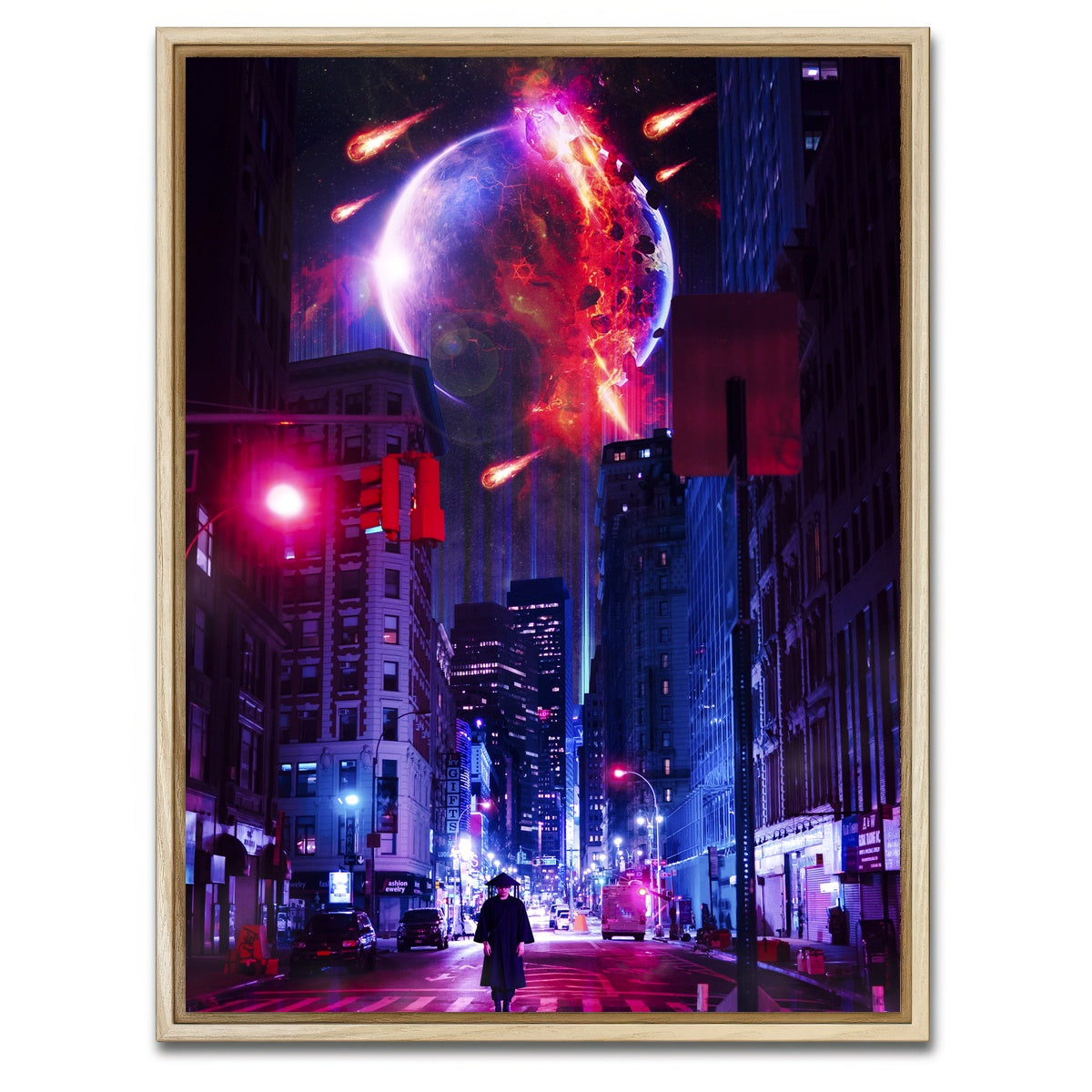 AUTO-MOCKUP WHITE | Ninja City | 1 Piece | Natural Framed Canvas | group=3x4