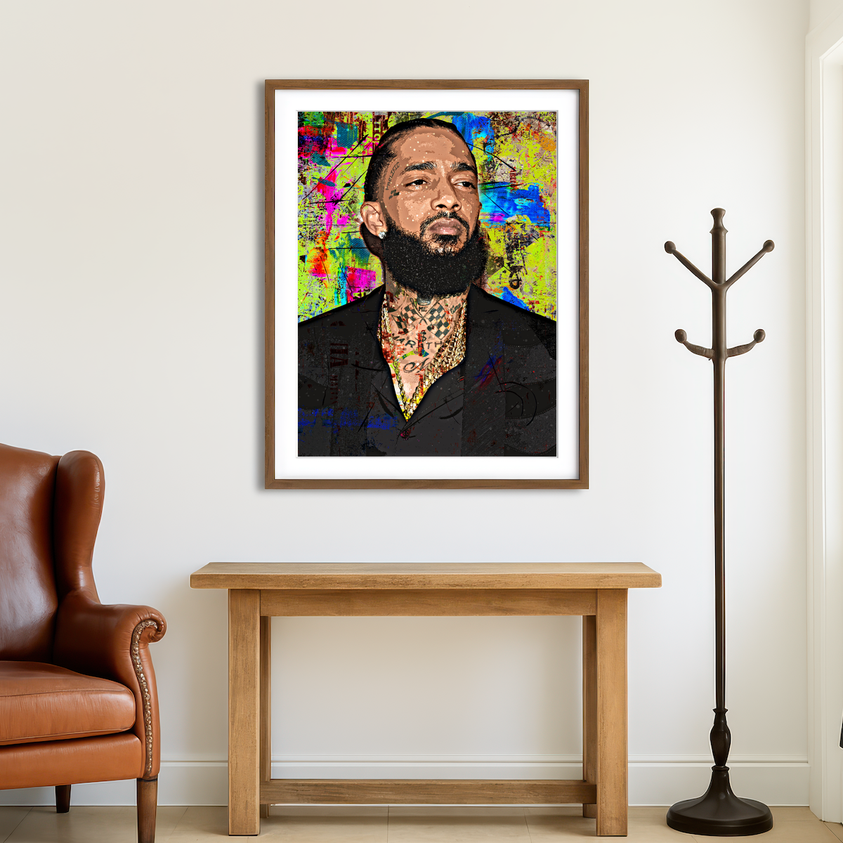 AUTO-MOCKUP ROOM | Nipsey Hussle Wall Art
