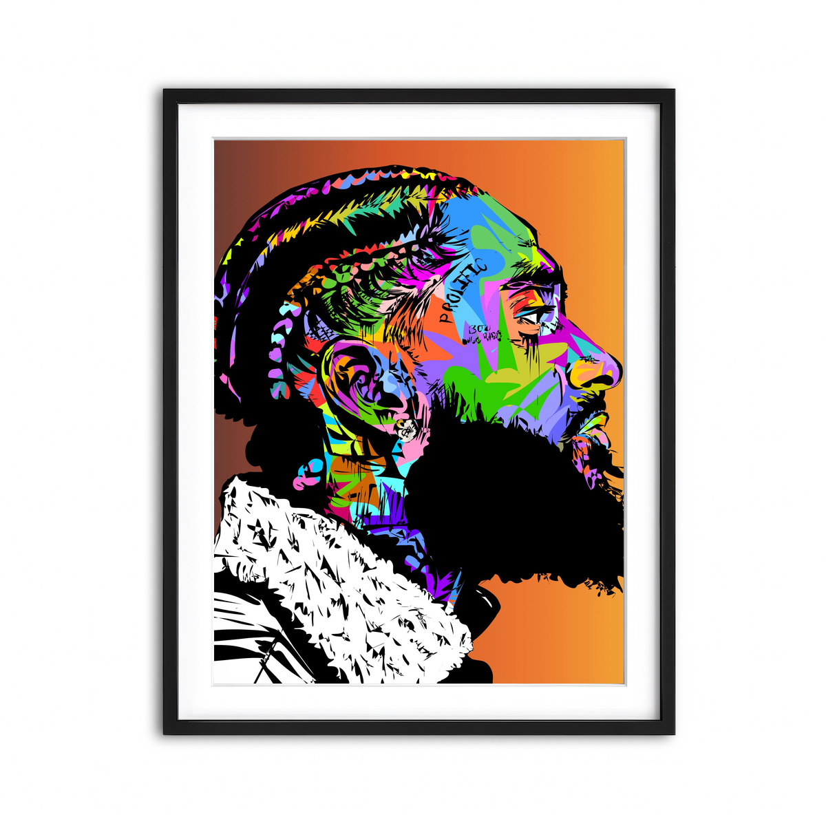 Framed Print 3x4 Black