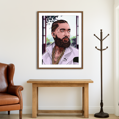 AUTO-MOCKUP ROOM | Nipsey Wall Art