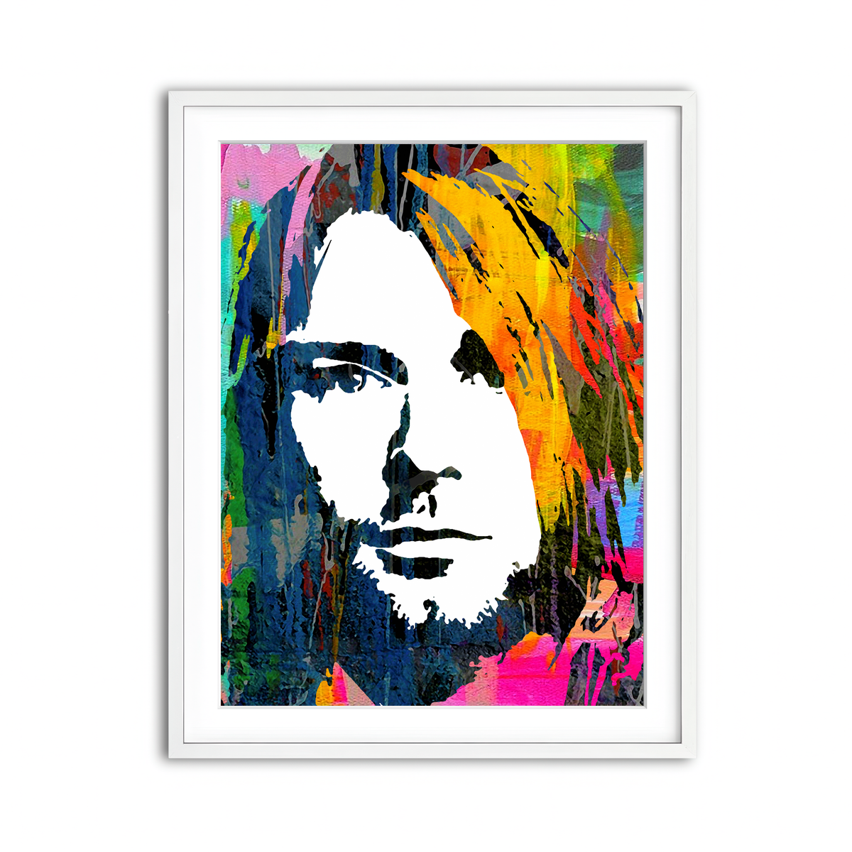 Framed Print 3x4 White