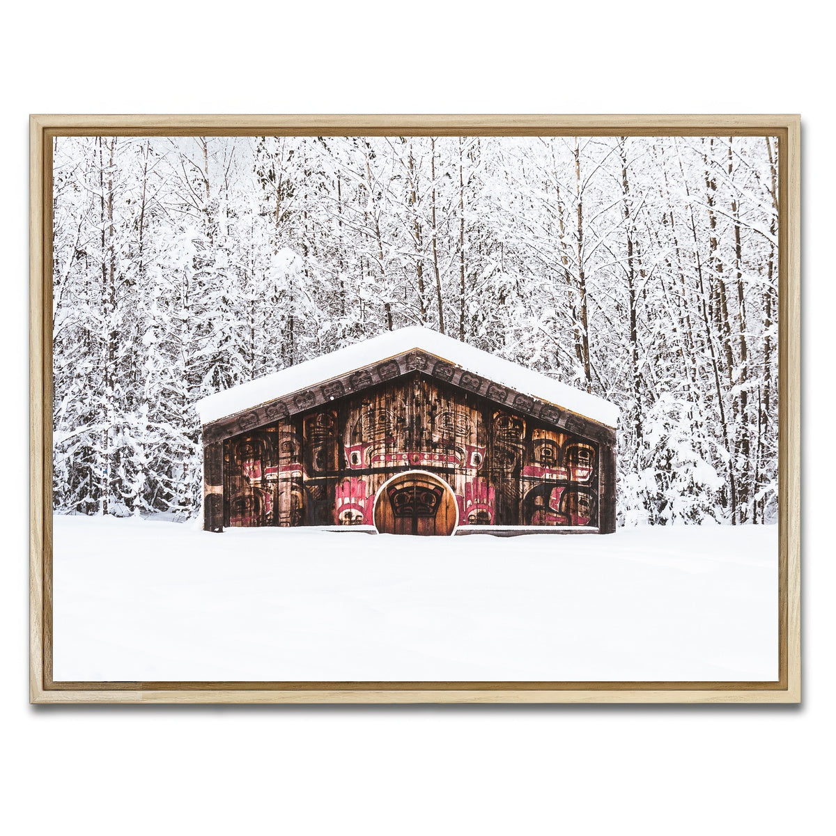 AUTO-MOCKUP WHITE | Nisga'a Memorial | 1 Piece | Natural Framed Canvas | group=4x3
