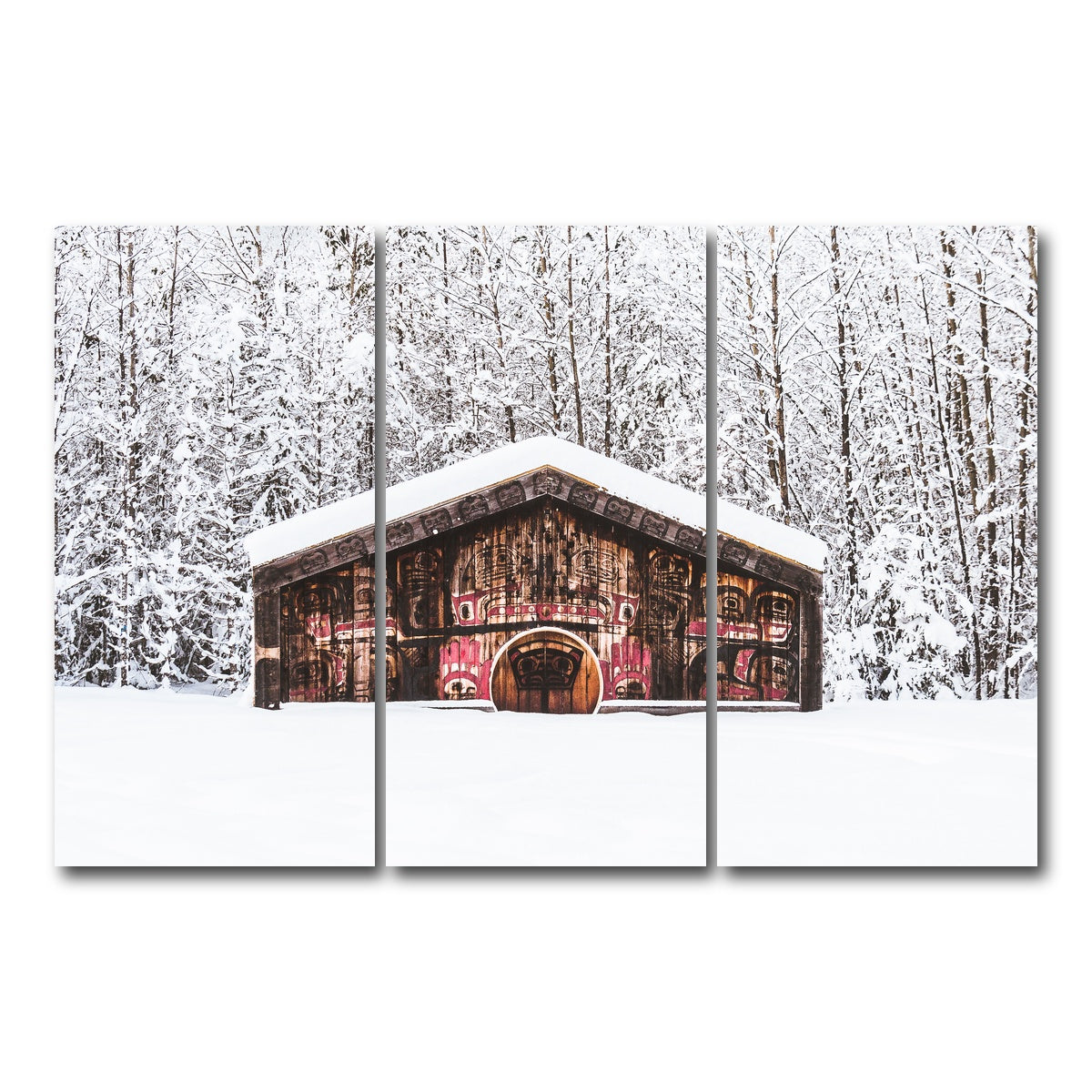 AUTO-MOCKUP WHITE | Nisga'a Memorial | 3 Piece | Gallery Wrap Canvas | group=12x24