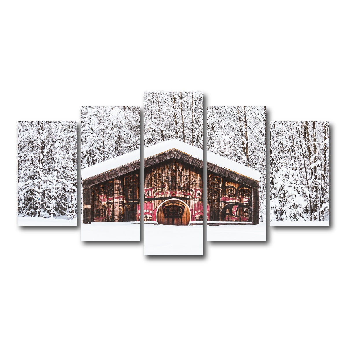 AUTO-MOCKUP WHITE | Nisga'a Memorial | 5 Piece | Gallery Wrap Canvas | group=5_normal