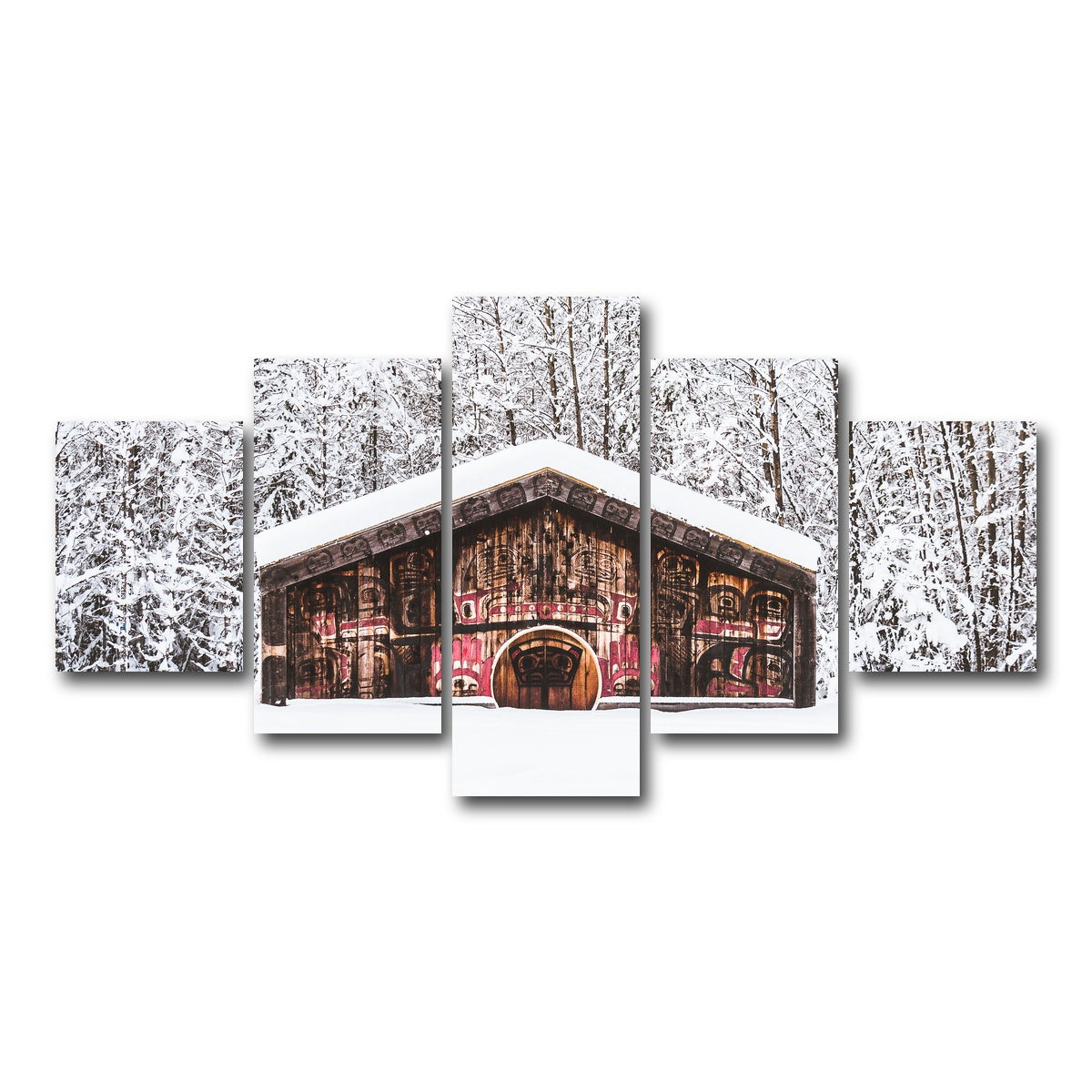 AUTO-MOCKUP WHITE | Nisga'a Memorial | 5 Piece | Gallery Wrap Canvas | group=5_short
