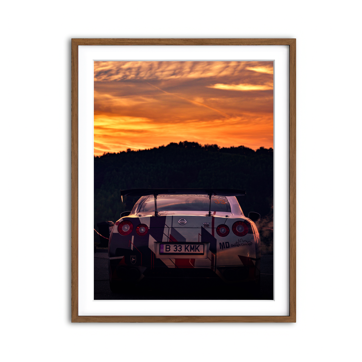 Framed Print 3x4 Walnut