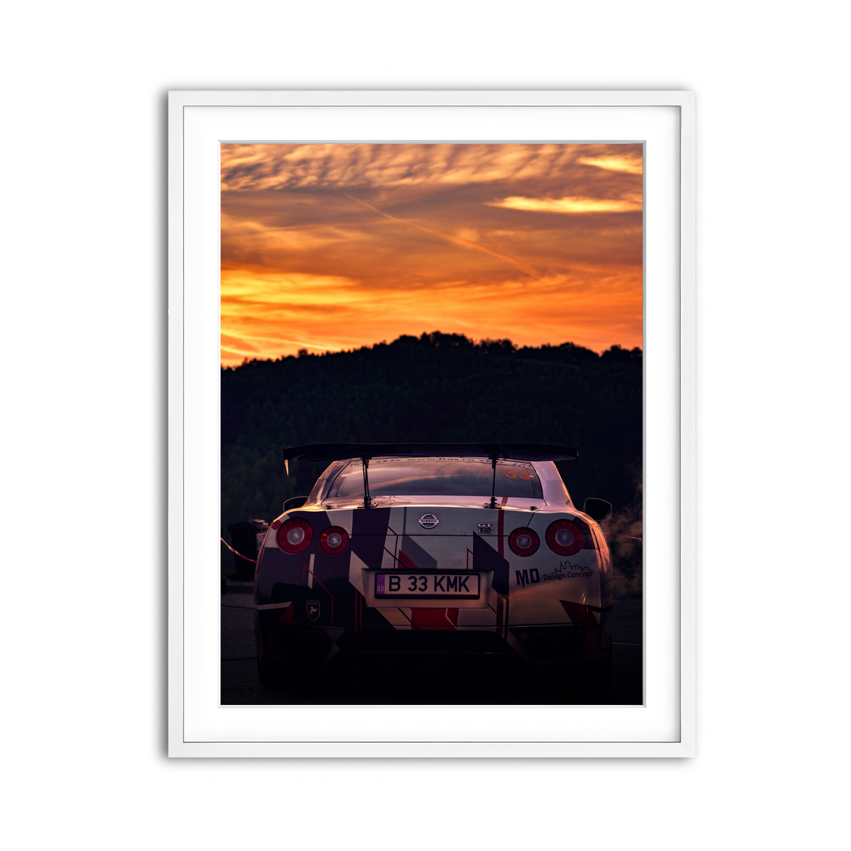 Framed Print 3x4 White