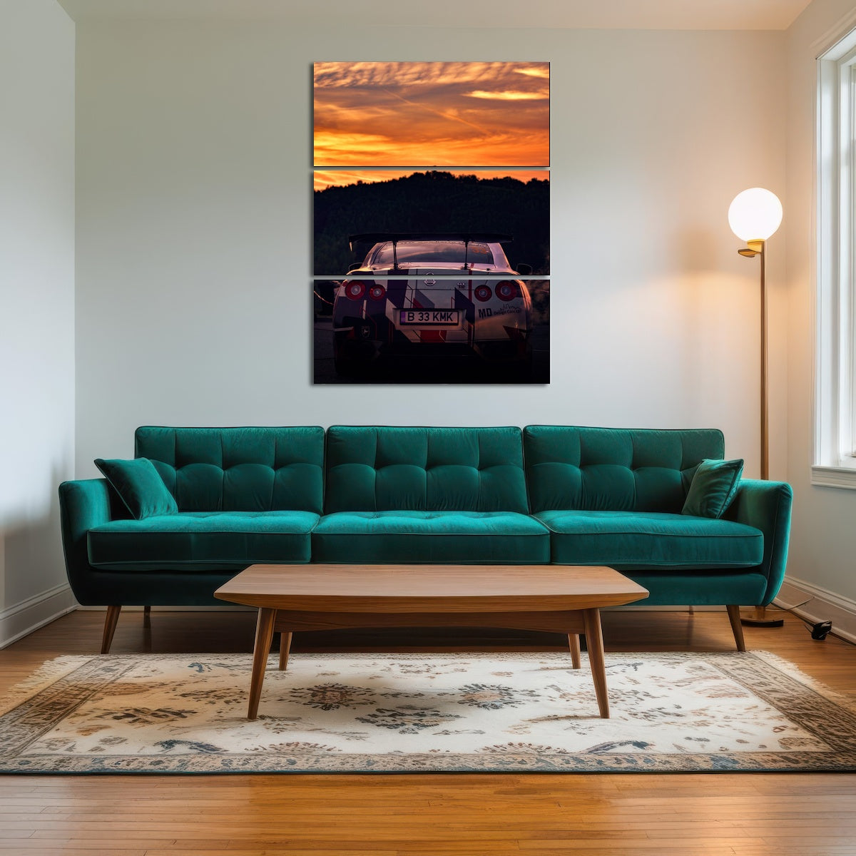 AUTO-MOCKUP ROOM | Nissan GTR Racing Sunset