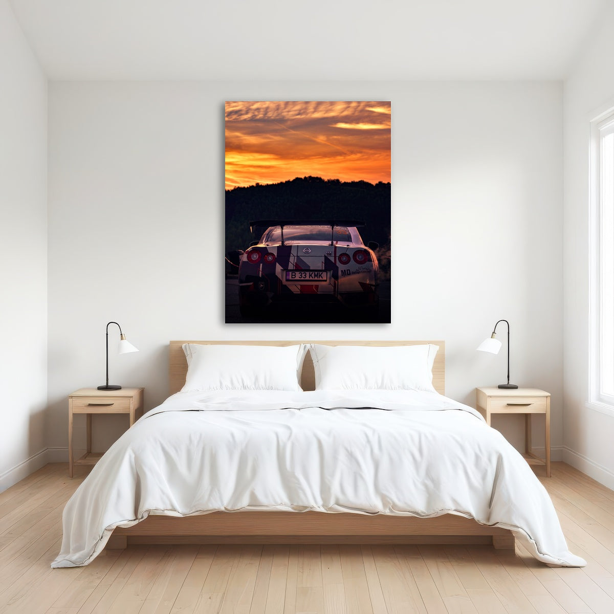 AUTO-MOCKUP ROOM | Nissan GTR Racing Sunset