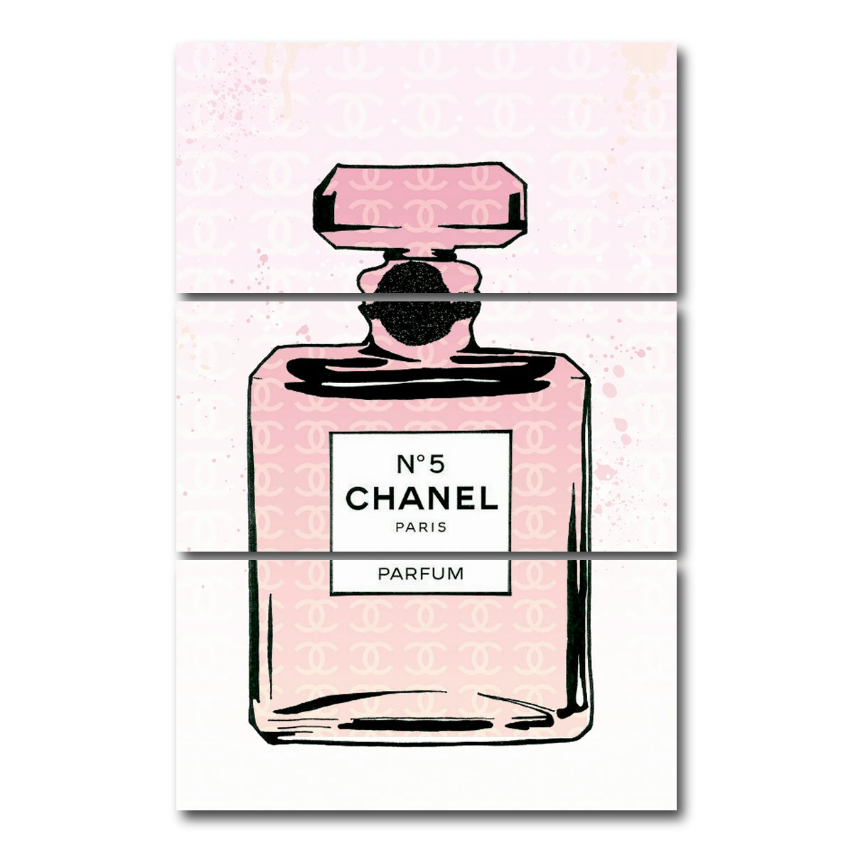 AUTO-MOCKUP WHITE | No.5 CC | 3 Piece | Gallery Wrap Canvas | group=12x24_stacked