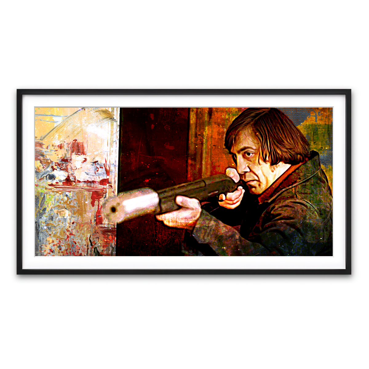 Framed Print 2x1 Black