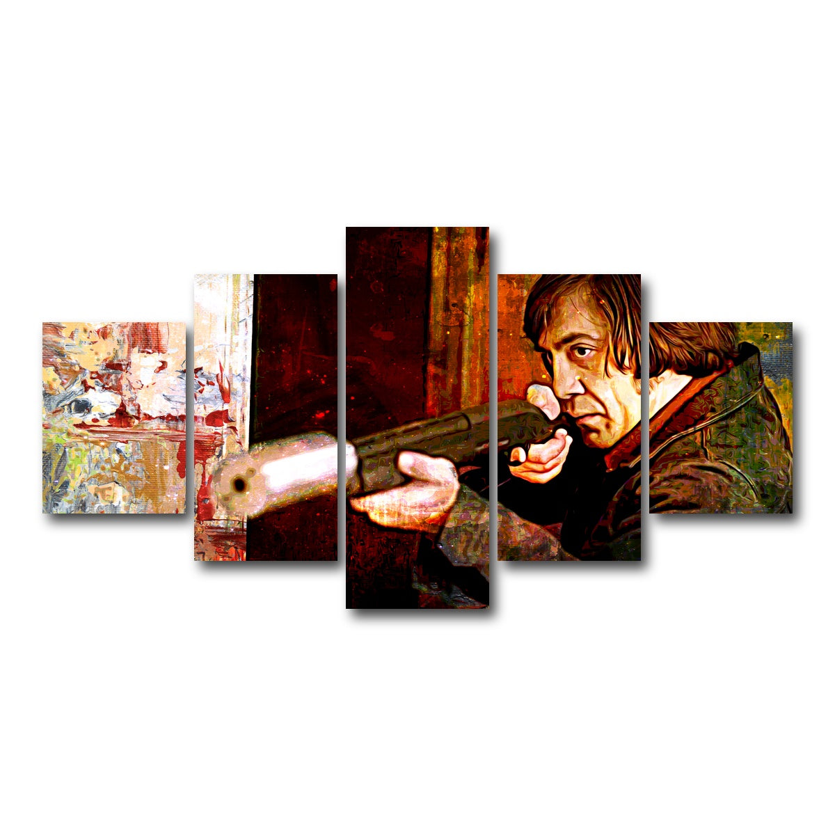 AUTO-MOCKUP WHITE | No Country For Old Men | 5 Piece | Gallery Wrap Canvas | group=5_short