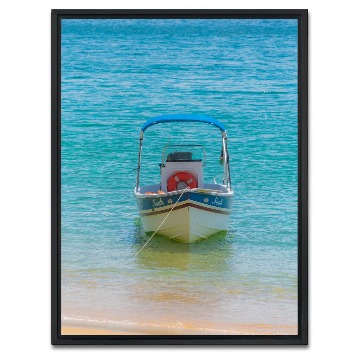 AUTO-MOCKUP WHITE | Noah the boat | 1 Piece | Black Framed Canvas | group=3x4