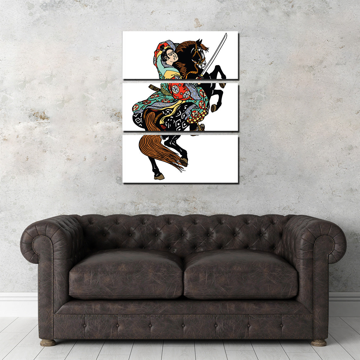 Noble Samurai Horseman Wall Art