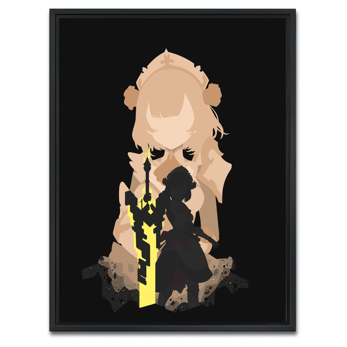 AUTO-MOCKUP WHITE | Noelle | 1 Piece | Black Framed Canvas | group=3x4