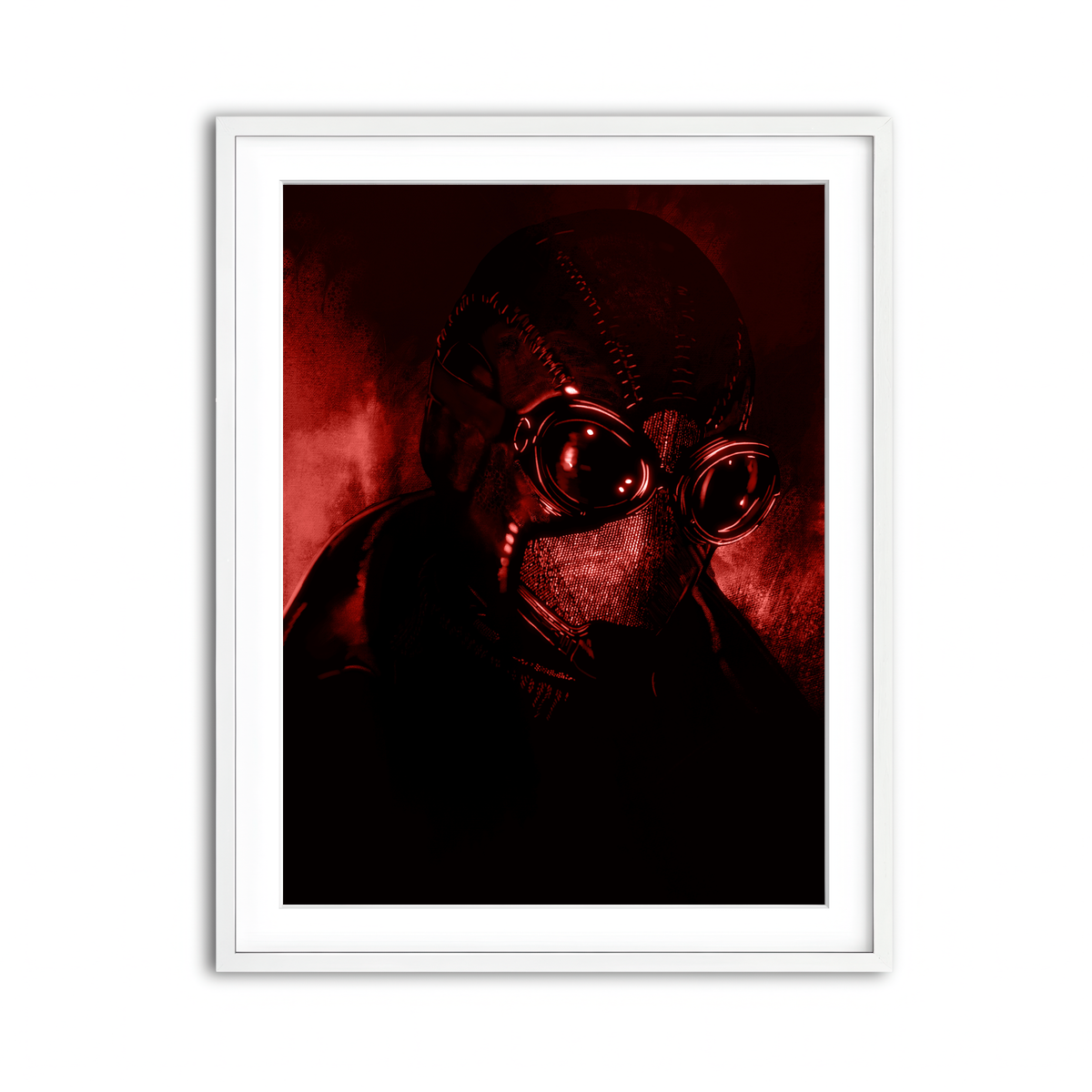 Framed Print 3x4 White