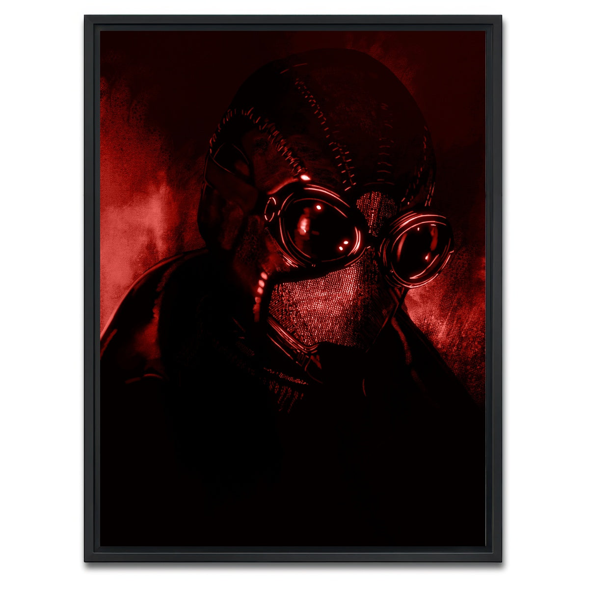 AUTO-MOCKUP WHITE | Noir In Red | 1 Piece | Black Framed Canvas | group=3x4