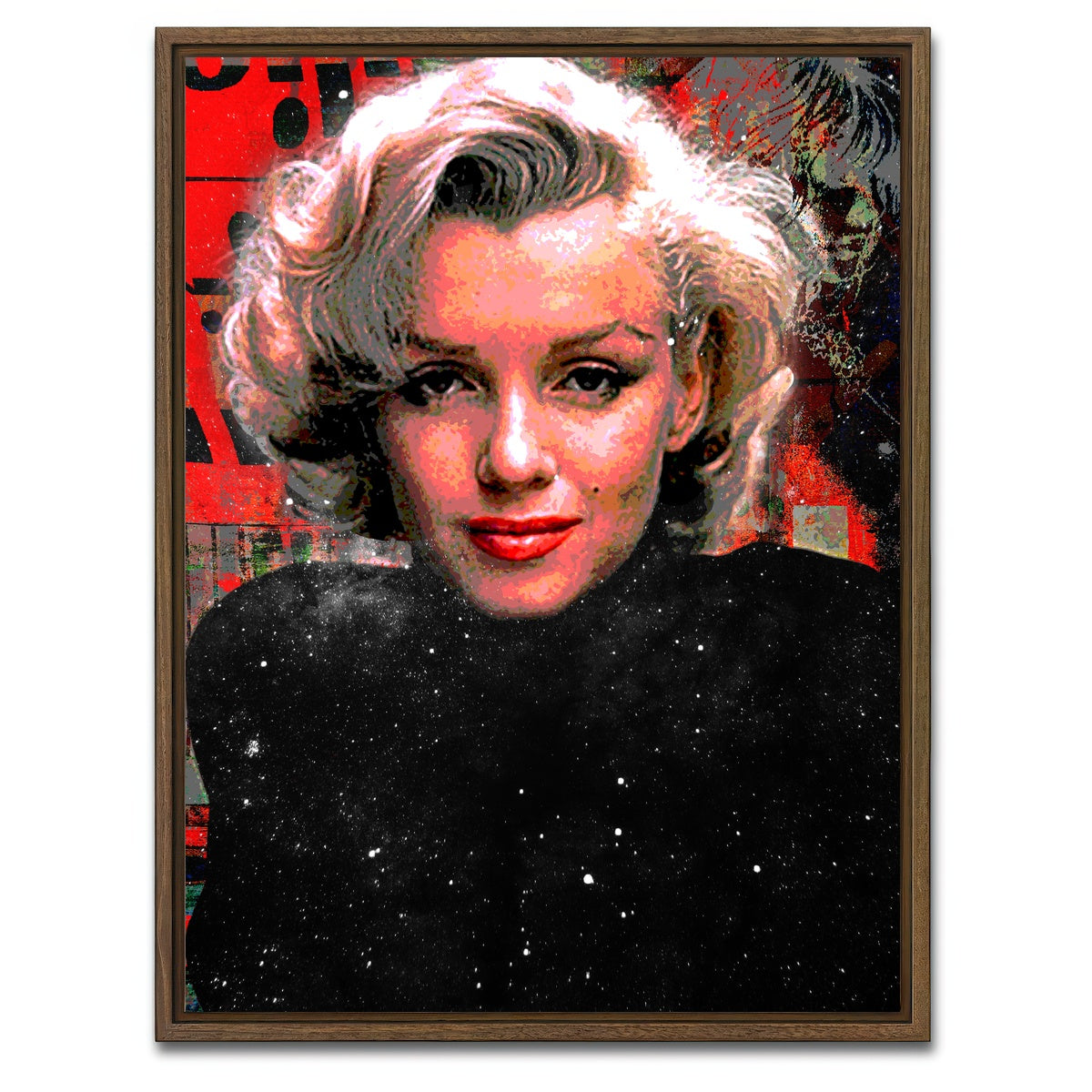 AUTO-MOCKUP WHITE | Norma Jeane Turtleneck | 1 Piece | Walnut Framed Canvas | group=3x4