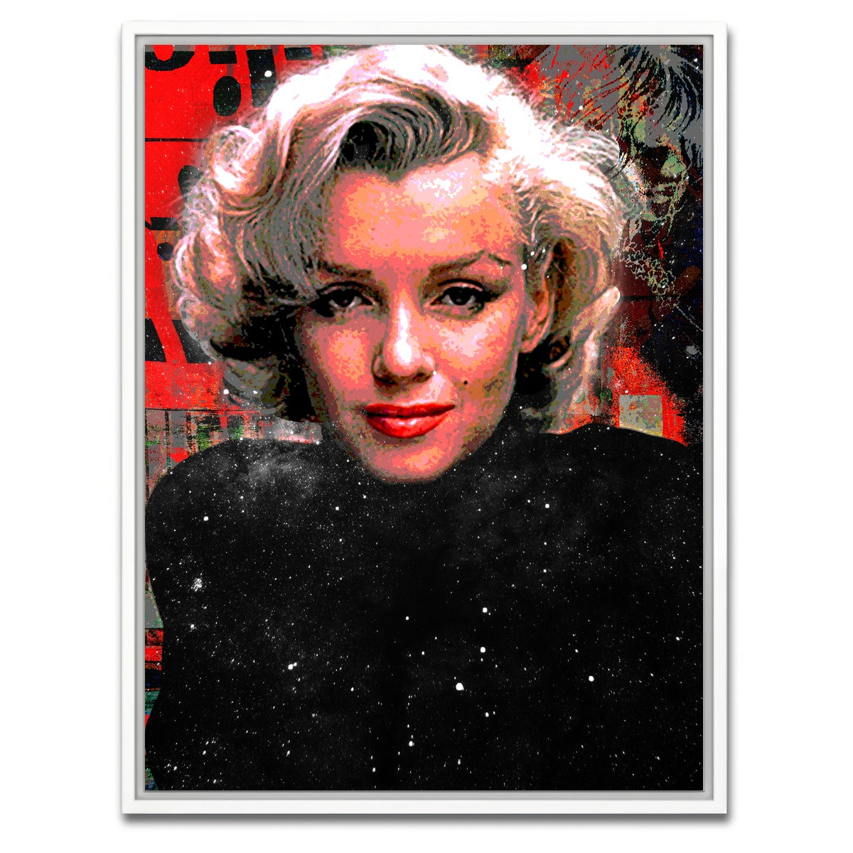 AUTO-MOCKUP WHITE | Norma Jeane Turtleneck | 1 Piece | White Framed Canvas | group=3x4