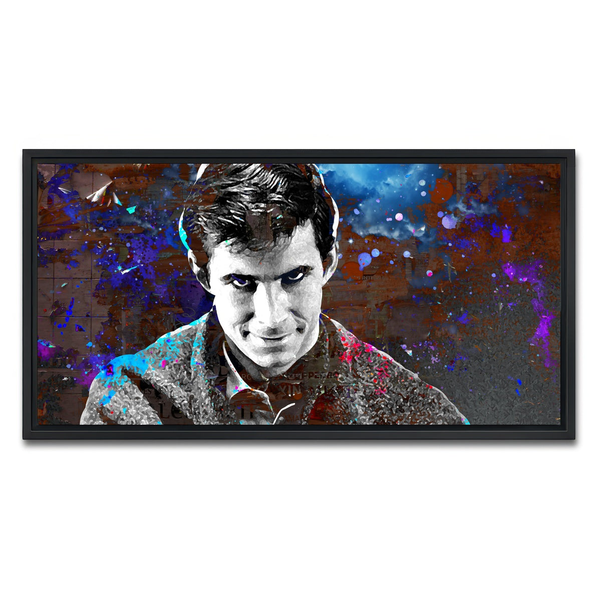 AUTO-MOCKUP WHITE | Norman Bates | 1 Piece | Black Framed Canvas | group=2x1