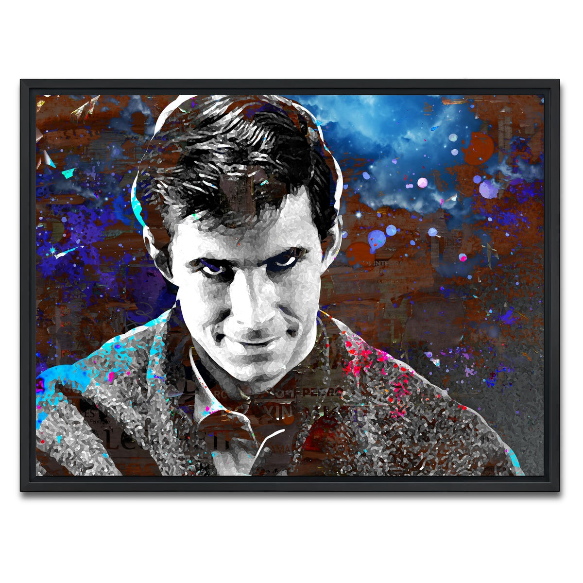 AUTO-MOCKUP WHITE | Norman Bates | 1 Piece | Black Framed Canvas | group=4x3