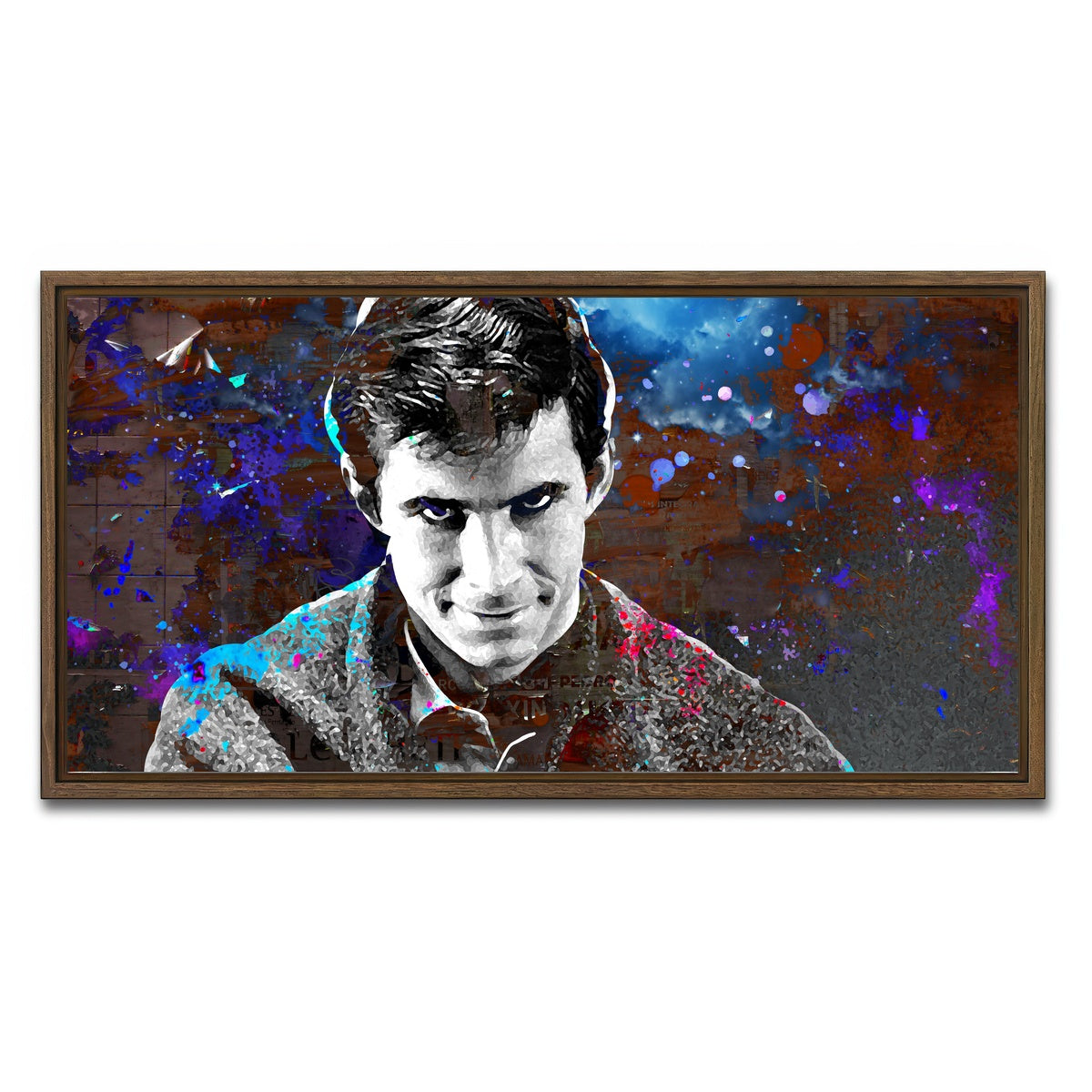 AUTO-MOCKUP WHITE | Norman Bates | 1 Piece | Walnut Framed Canvas | group=2x1