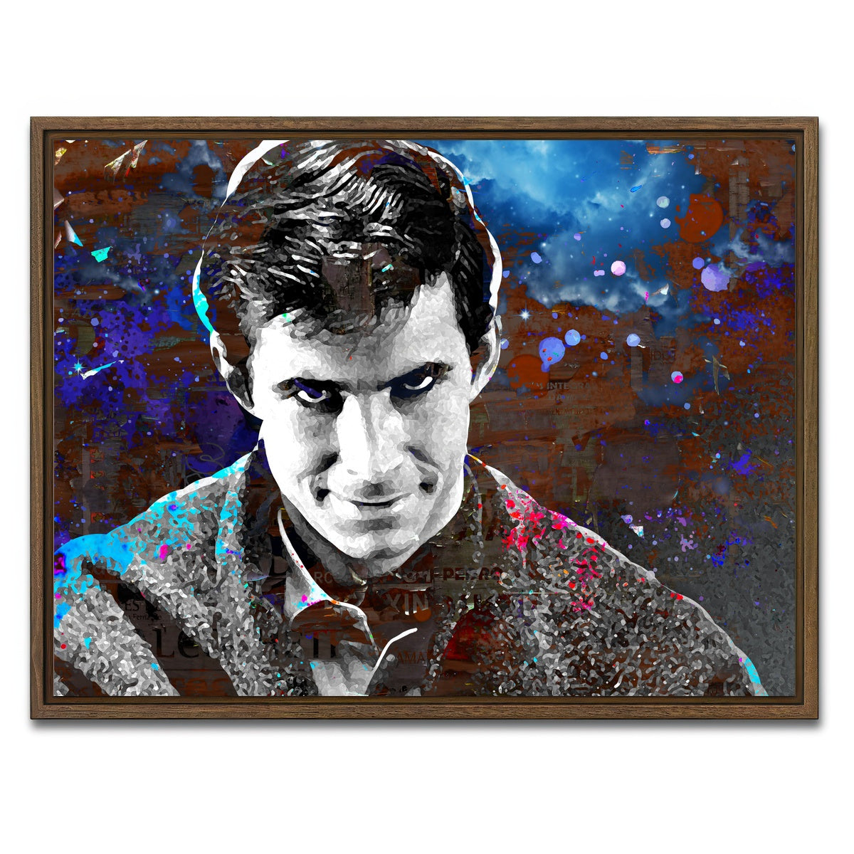AUTO-MOCKUP WHITE | Norman Bates | 1 Piece | Walnut Framed Canvas | group=4x3