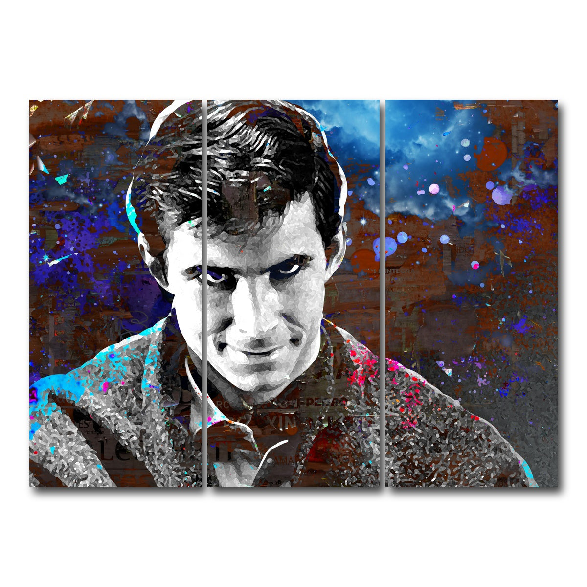 AUTO-MOCKUP WHITE | Norman Bates | 3 Piece | Gallery Wrap Canvas | group=8x18