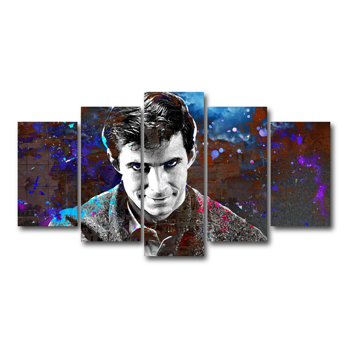 AUTO-MOCKUP WHITE | Norman Bates | 5 Piece | Gallery Wrap Canvas | group=5_normal